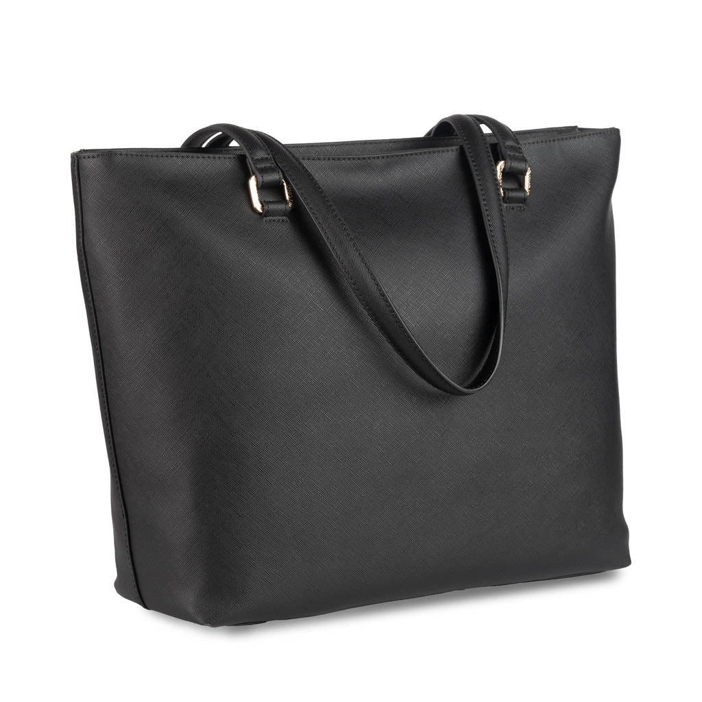 BORSA DONNA LIU JO IN ECOPELLE CON LOGO IN RILIEVO - COL. NERO