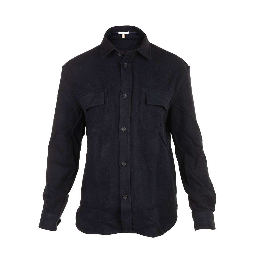 OVERSHIRT UOMO SEINSE IN FLANELLA CON TASCHINI - COL. BLU NAVY