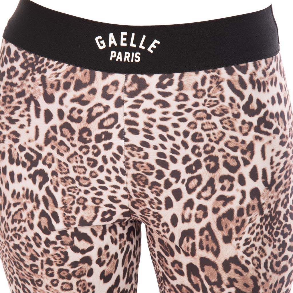 LEGGINS DONNA GAELLE IN LYCRA CON BANDA ELASTICA - COL. ANIMALIER
