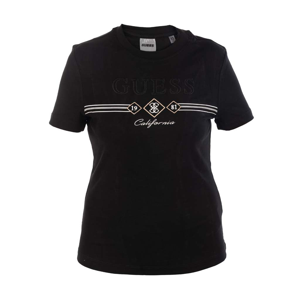 T-SHIRT DONNA GUESS IN MISTO LYOCELL CON LOGO - Colori disponibili: 2