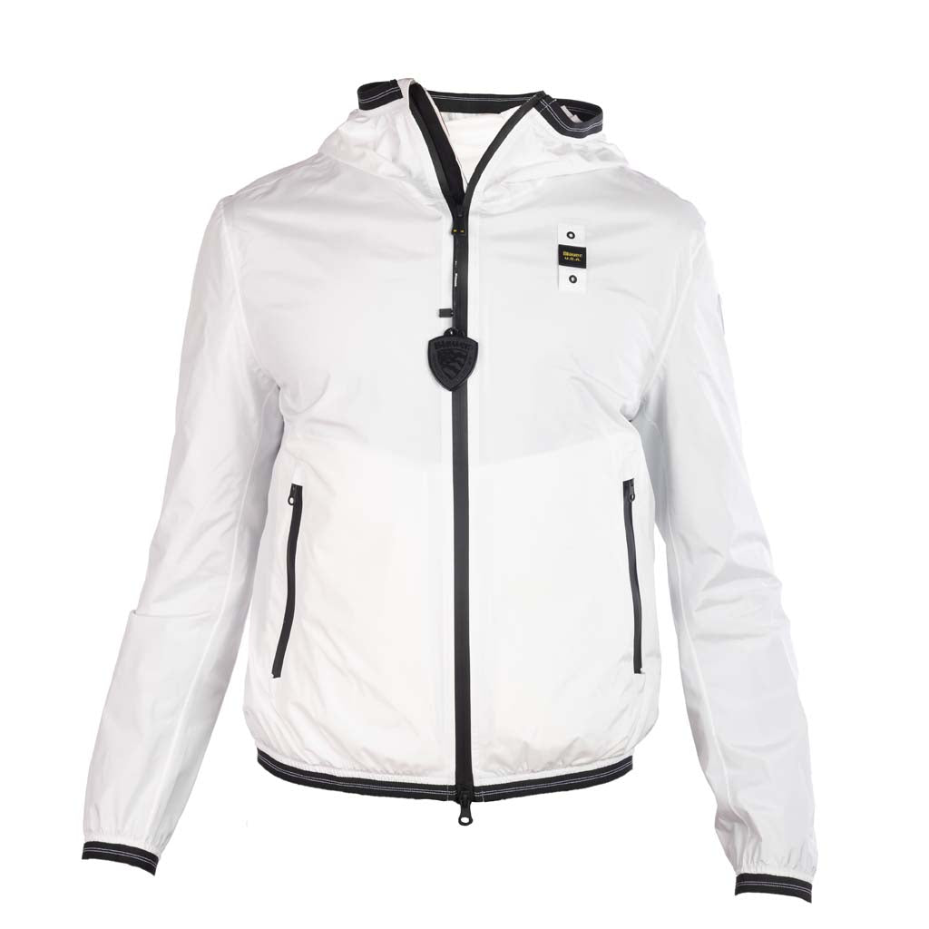 GIACCA A VENTO UOMO BLAUER IN NYLON CON CAPPUCCIO - Colori disponibili: 2