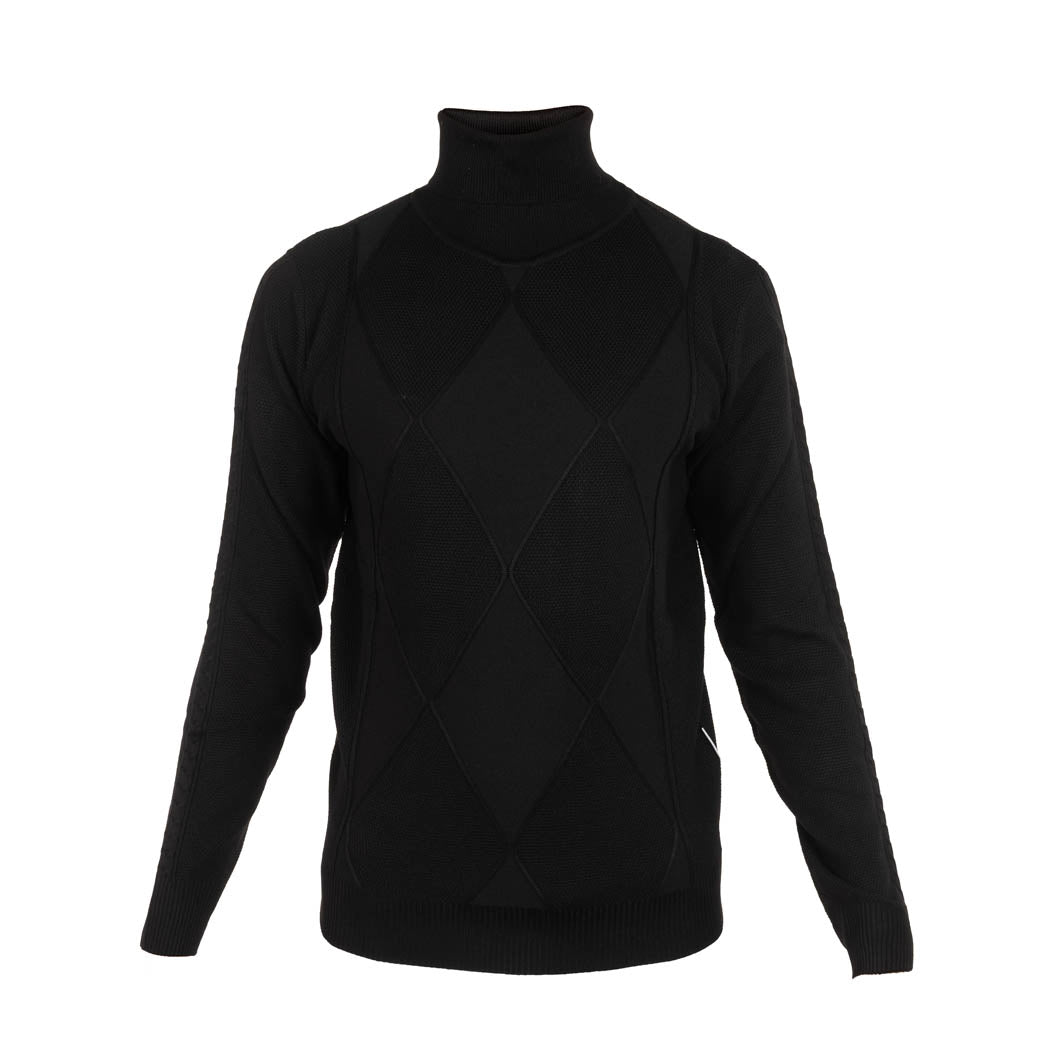 MAGLIA DOLCEVITA UOMO SEINSE CON LAVORAZIONE GEOMETRICA - Colori disponibili: 3