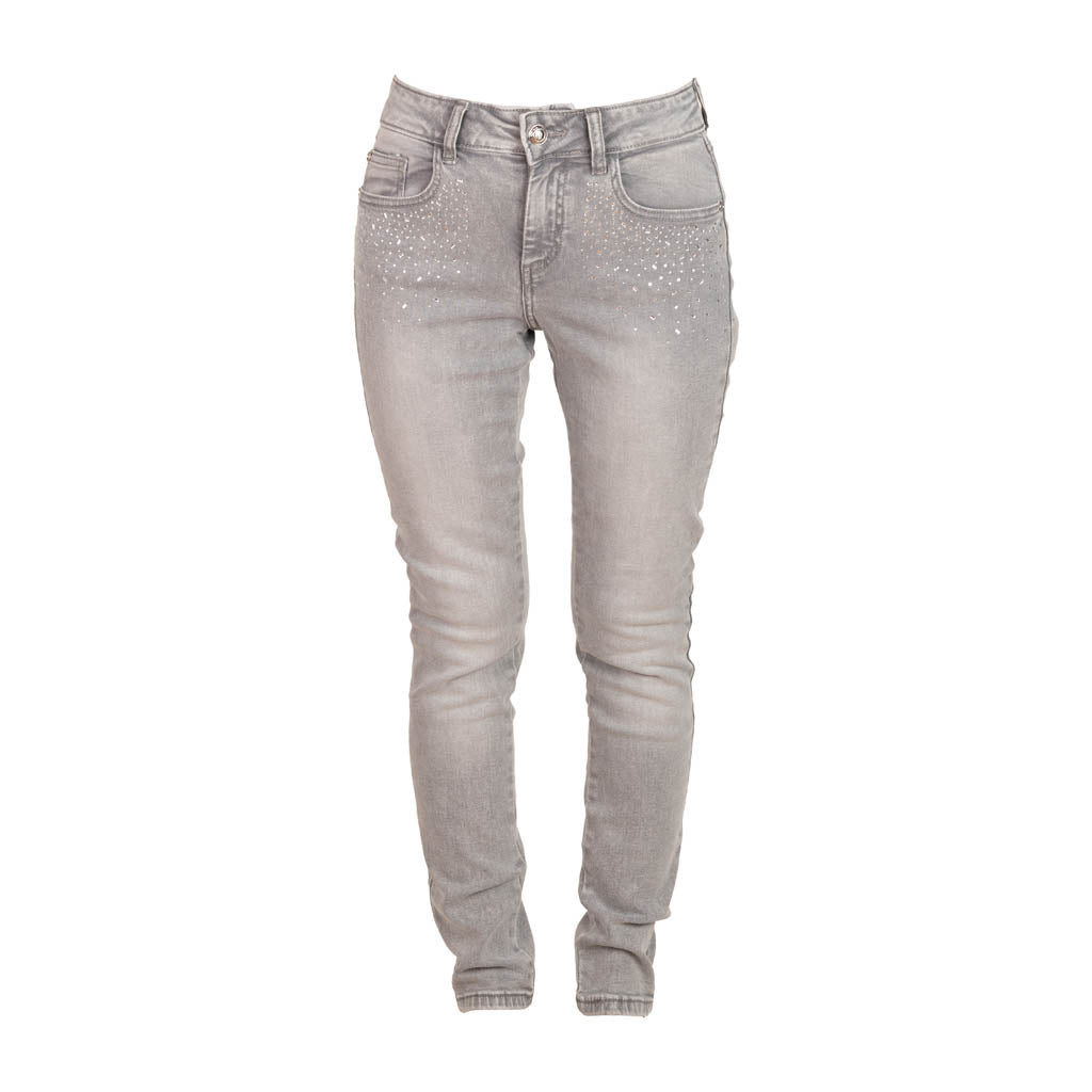 JEANS DONNA GAUDI' IN COTONE EFFETTO USED SKINNY FIT