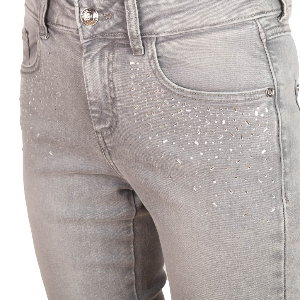 JEANS DONNA GAUDI' IN COTONE EFFETTO USED SKINNY FIT