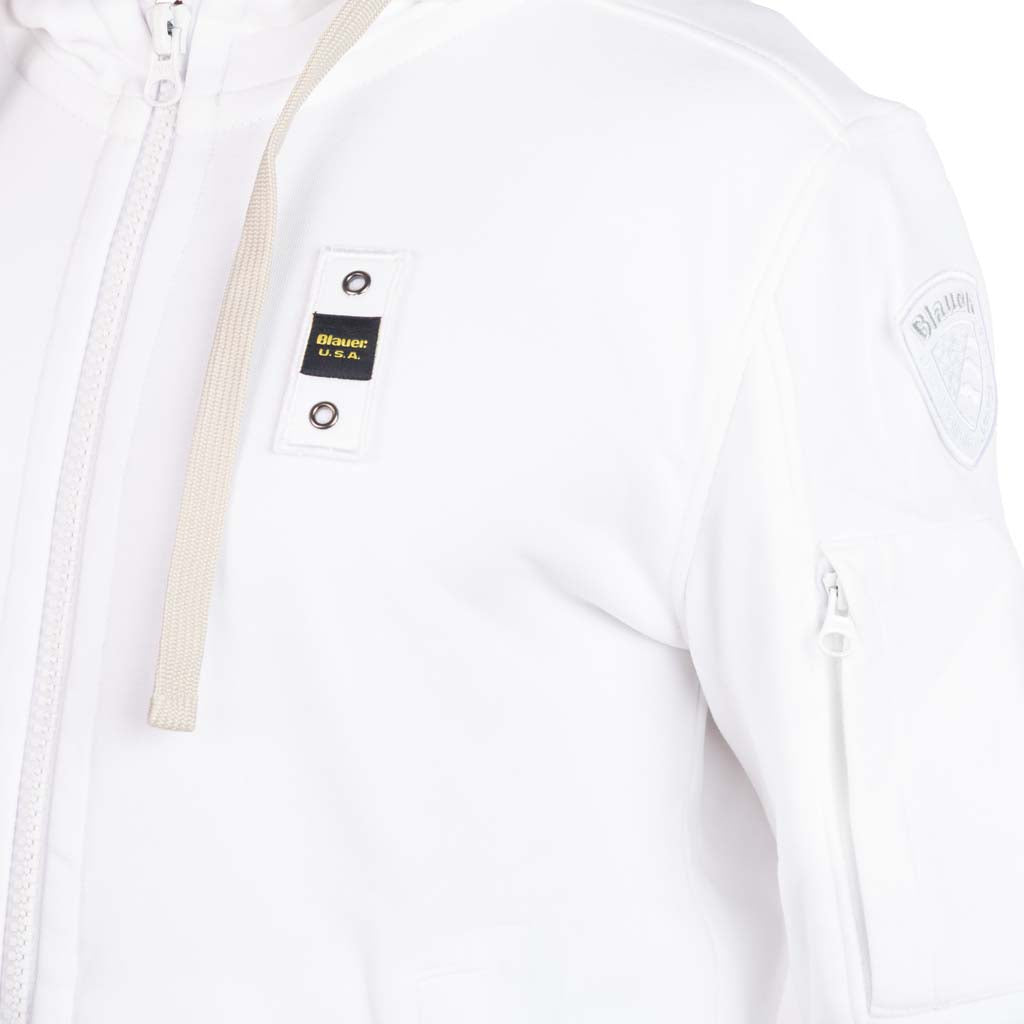 FELPA UOMO BLAUER CON CAPPUCCIO E ZIP - Colori disponibili: 2