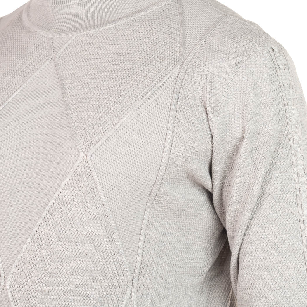 MAGLIA DOLCEVITA UOMO SEINSE CON LAVORAZIONE GEOMETRICA - Colori disponibili: 3
