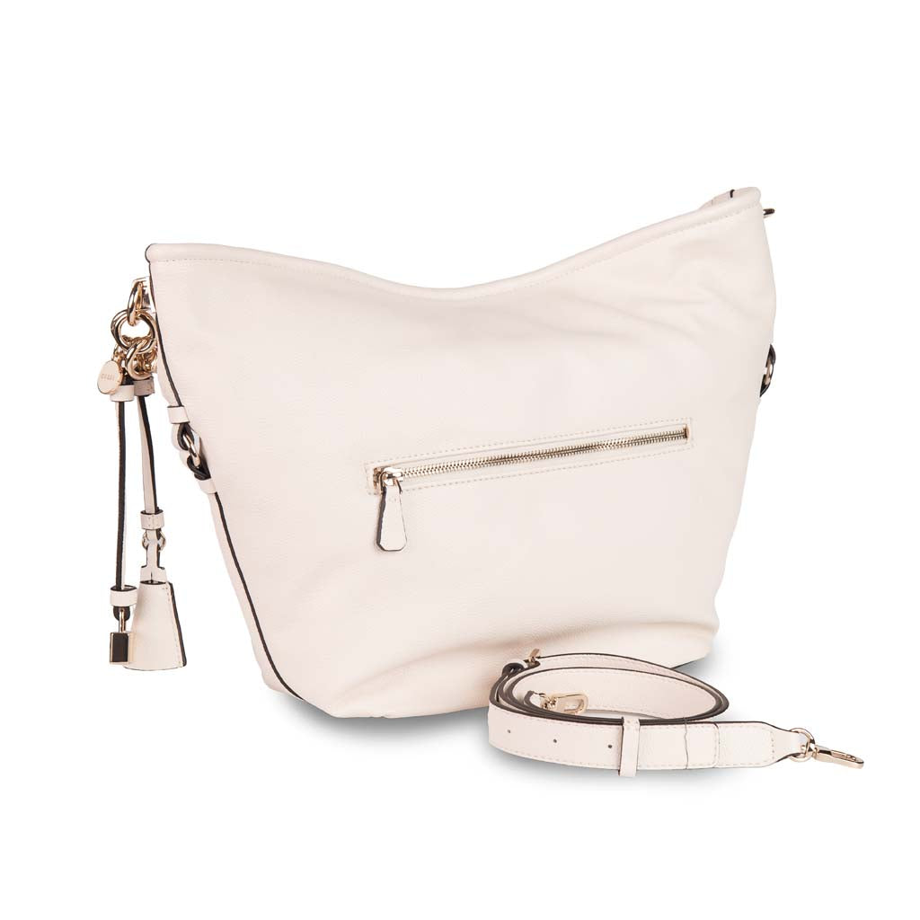 BORSA A MANO HOBO DONNA GUESS IN ECOPELLE - COL. BIANCO
