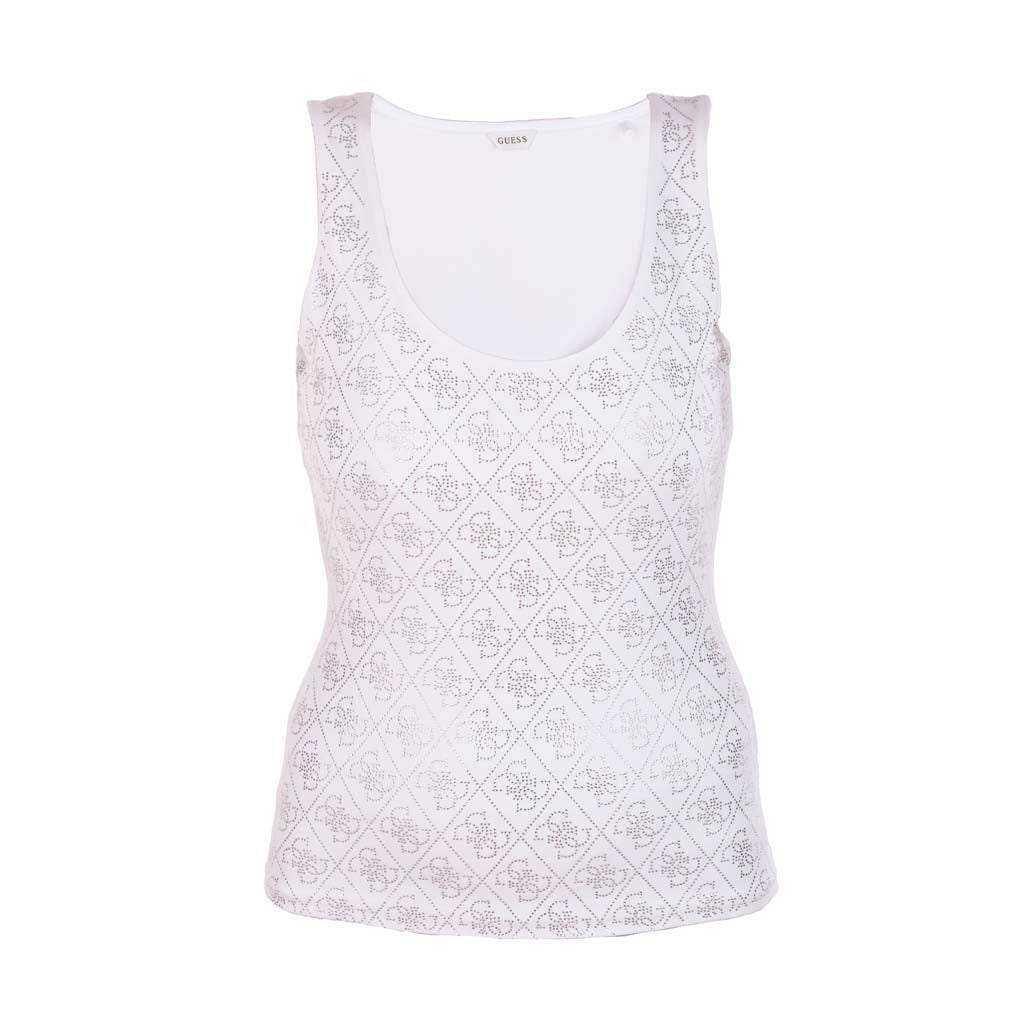 CANOTTA DONNA GUESS CON LOGO 4G ALL OVER - Colori disponibili: 2