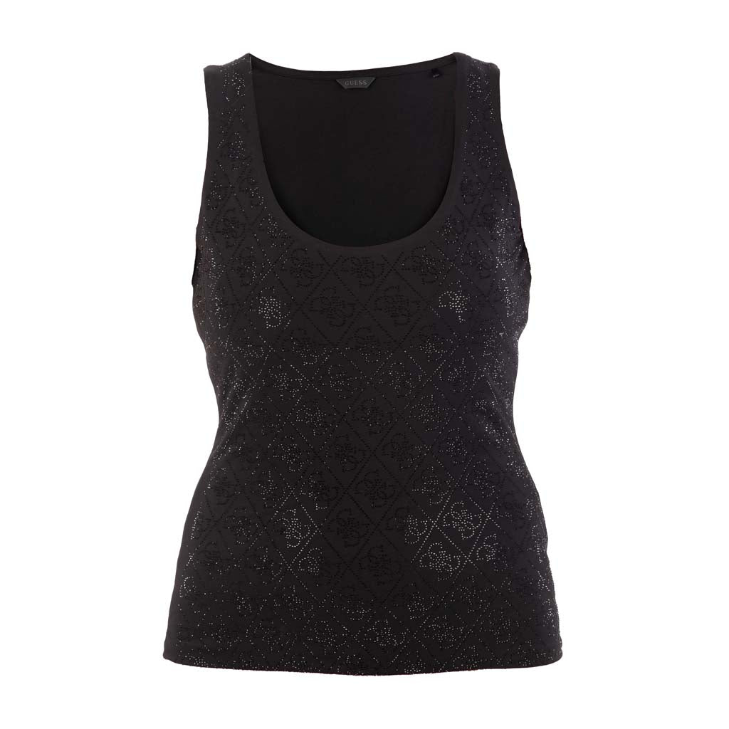 CANOTTA DONNA GUESS CON LOGO 4G ALL OVER - Colori disponibili: 2
