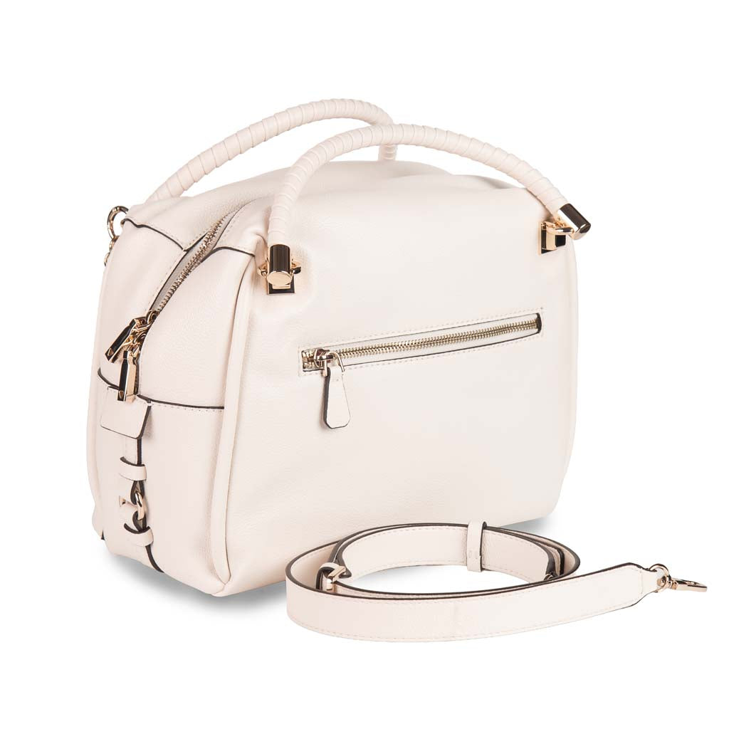 BORSA DONNA GUESS CON DOPPIO MANICO IN ECOPELLE - COL. BIANCO