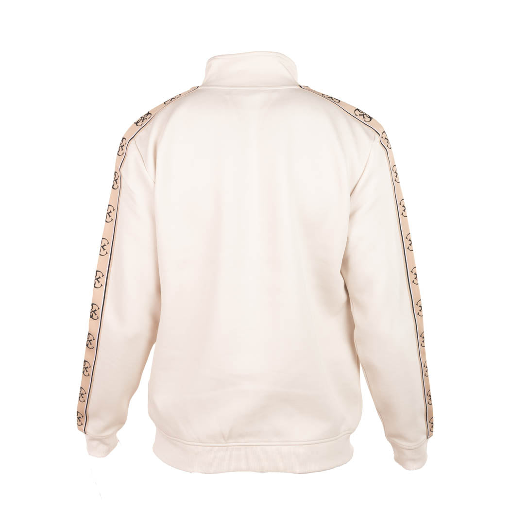 FELPA UOMO GUESS CON BANDA LOGATA - COL. CREMA