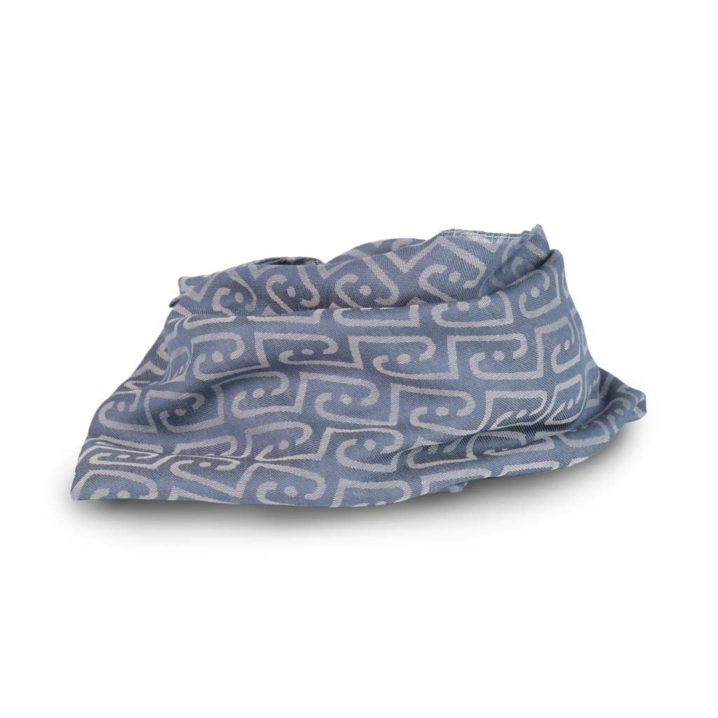 STOLA UOMO LIU JO CON LOGO JACQUARD - COL. BLUE HORIZON