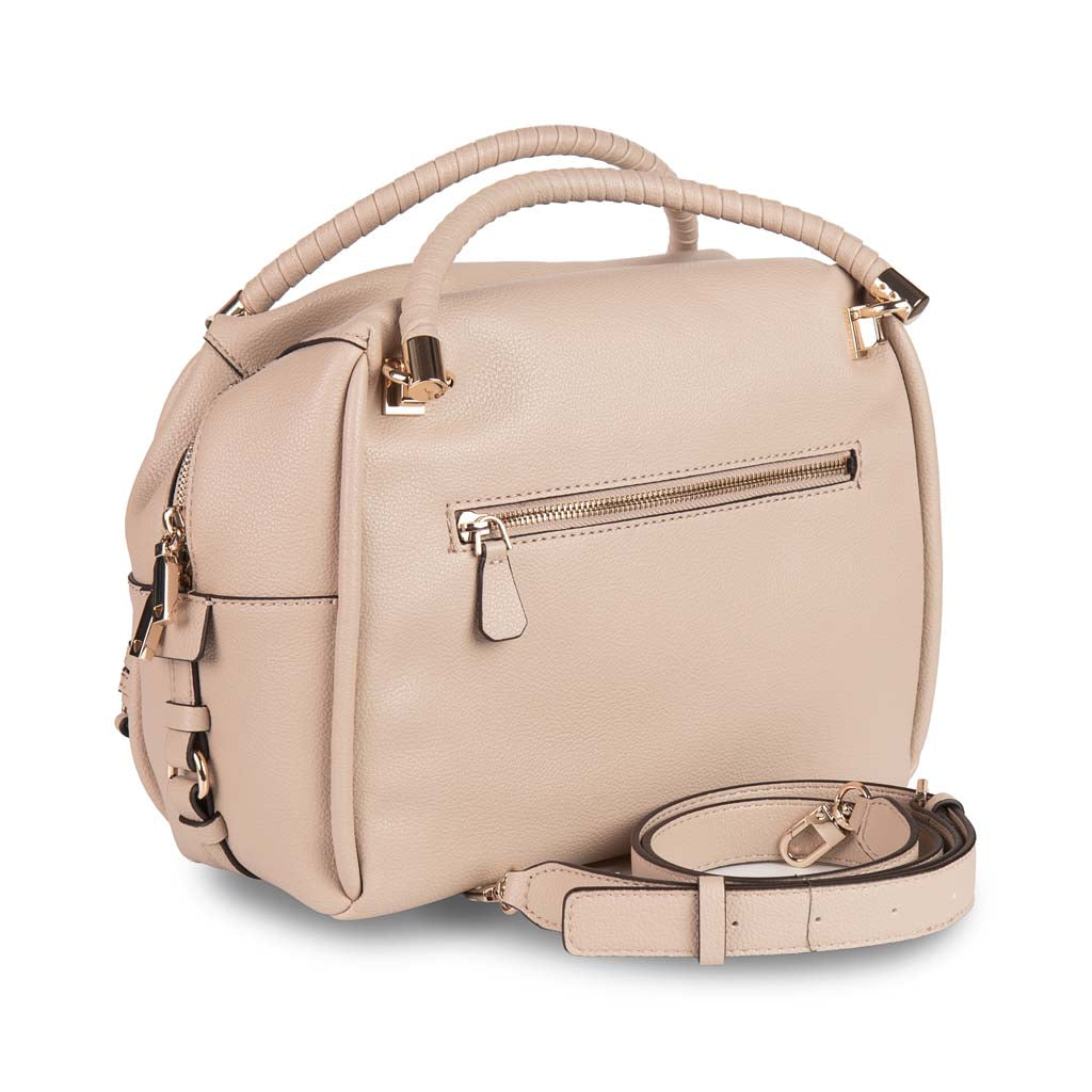 BORSA DONNA GUESS CON DOPPIO MANICO IN ECOPELLE - COL. TORTORA