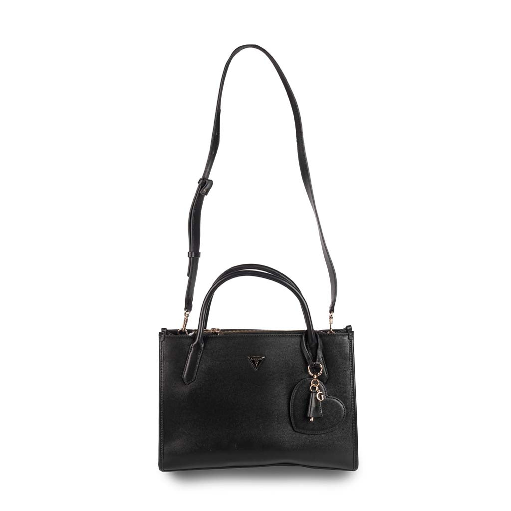 BORSA A MANO DONNA GUESS CON CHARM CUORE - COL. NERO