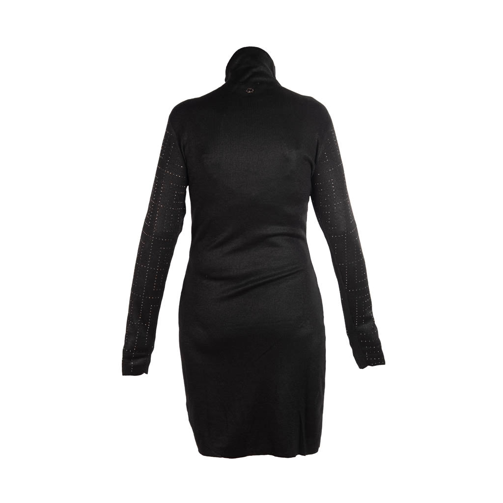 ABITO DONNA GAUDì CON COLLO ALTO E STRASS - Colori disponibili: 2