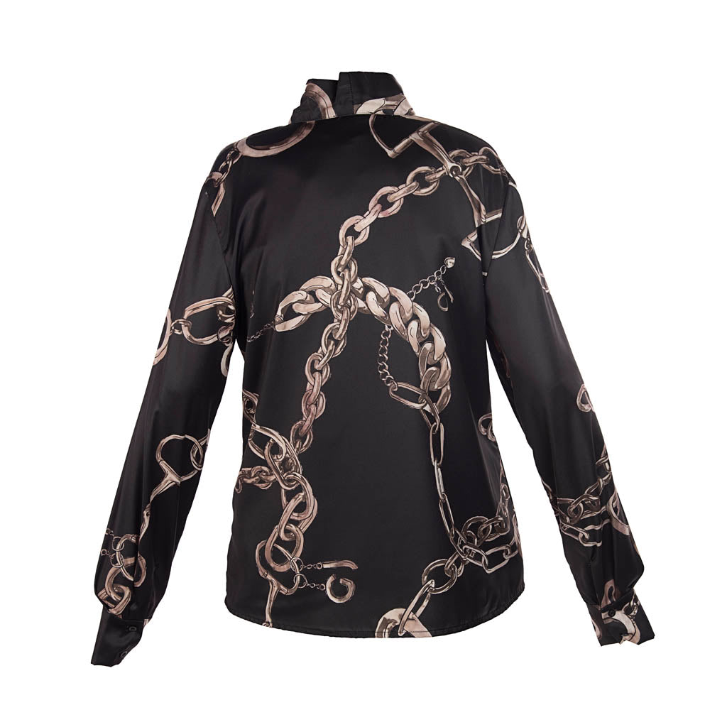 CAMICIA DONNA GAUDì CON STAMPA - COL. NERO