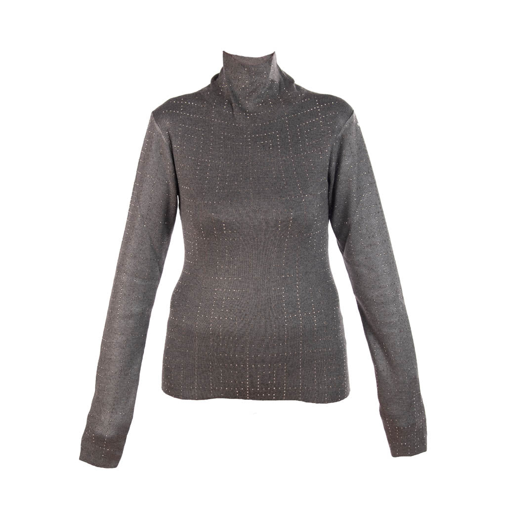 MAGLIA DONNA GAUDì IN LUREX CON STRASS - Colori disponibili: 2