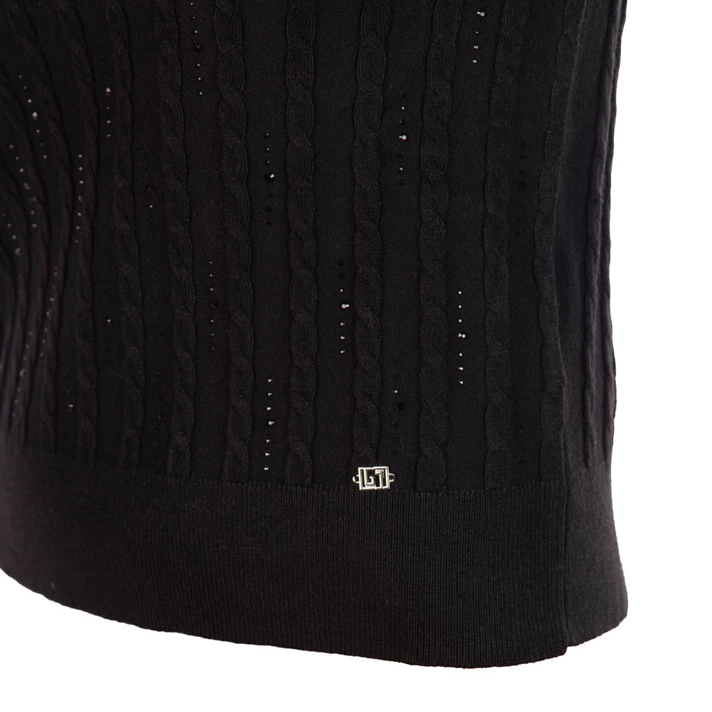 MAGLIA GIROCOLLO DONNA GAUDì CON STRASS - Colori disponibili: 3