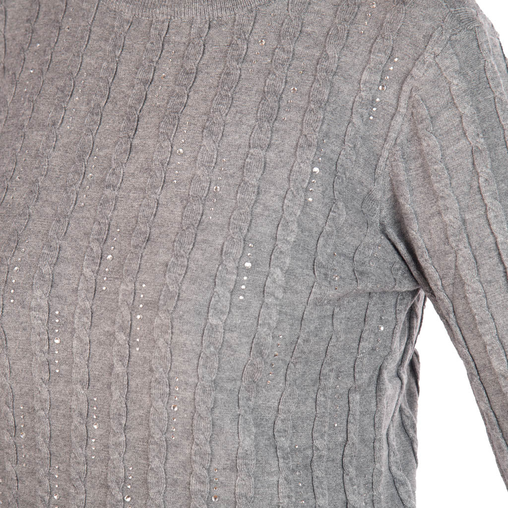 MAGLIA GIROCOLLO DONNA GAUDì CON STRASS - Colori disponibili: 3