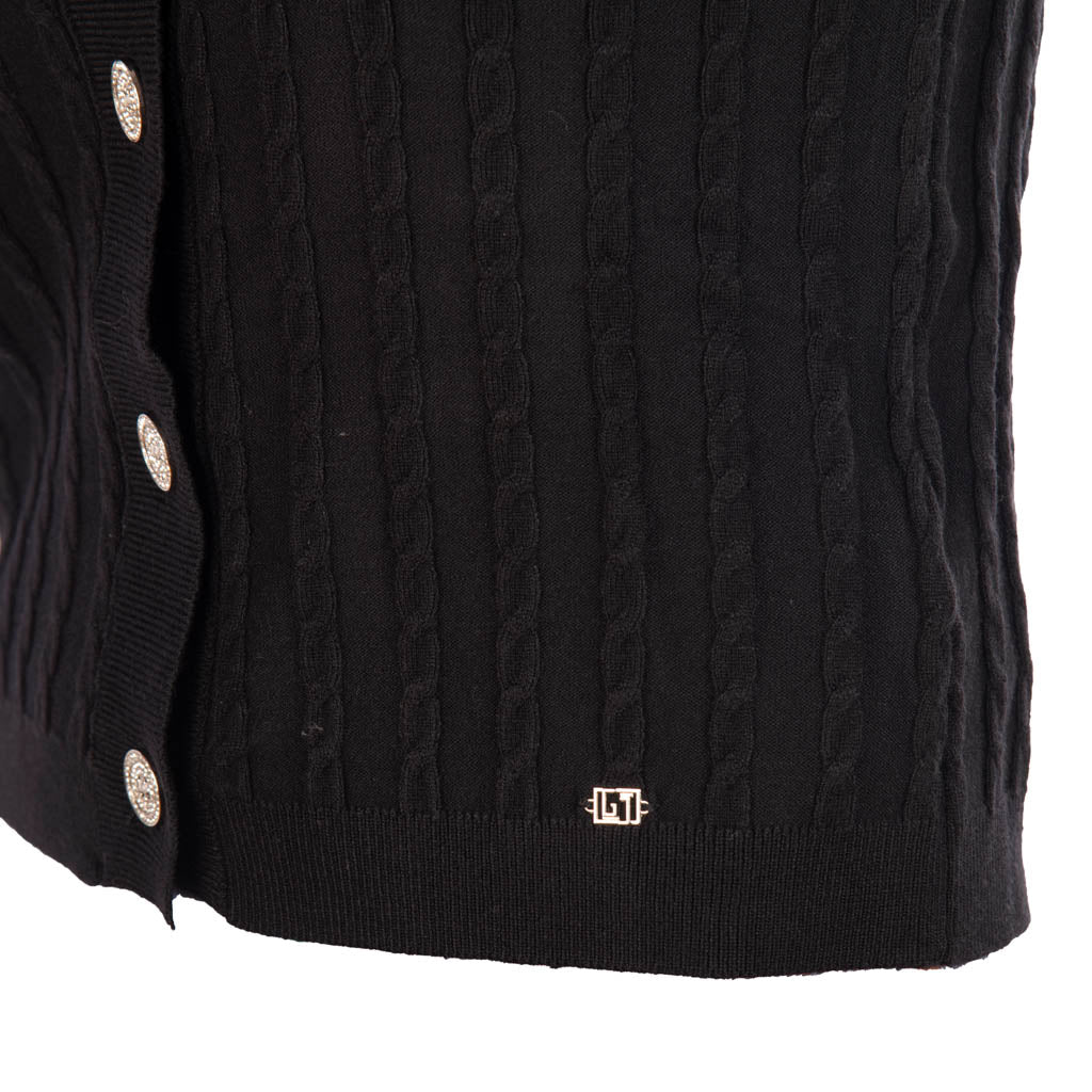 CARDIGAN DONNA GAUDì CON STRASS E BOTTONI - Colori disponibili: 3