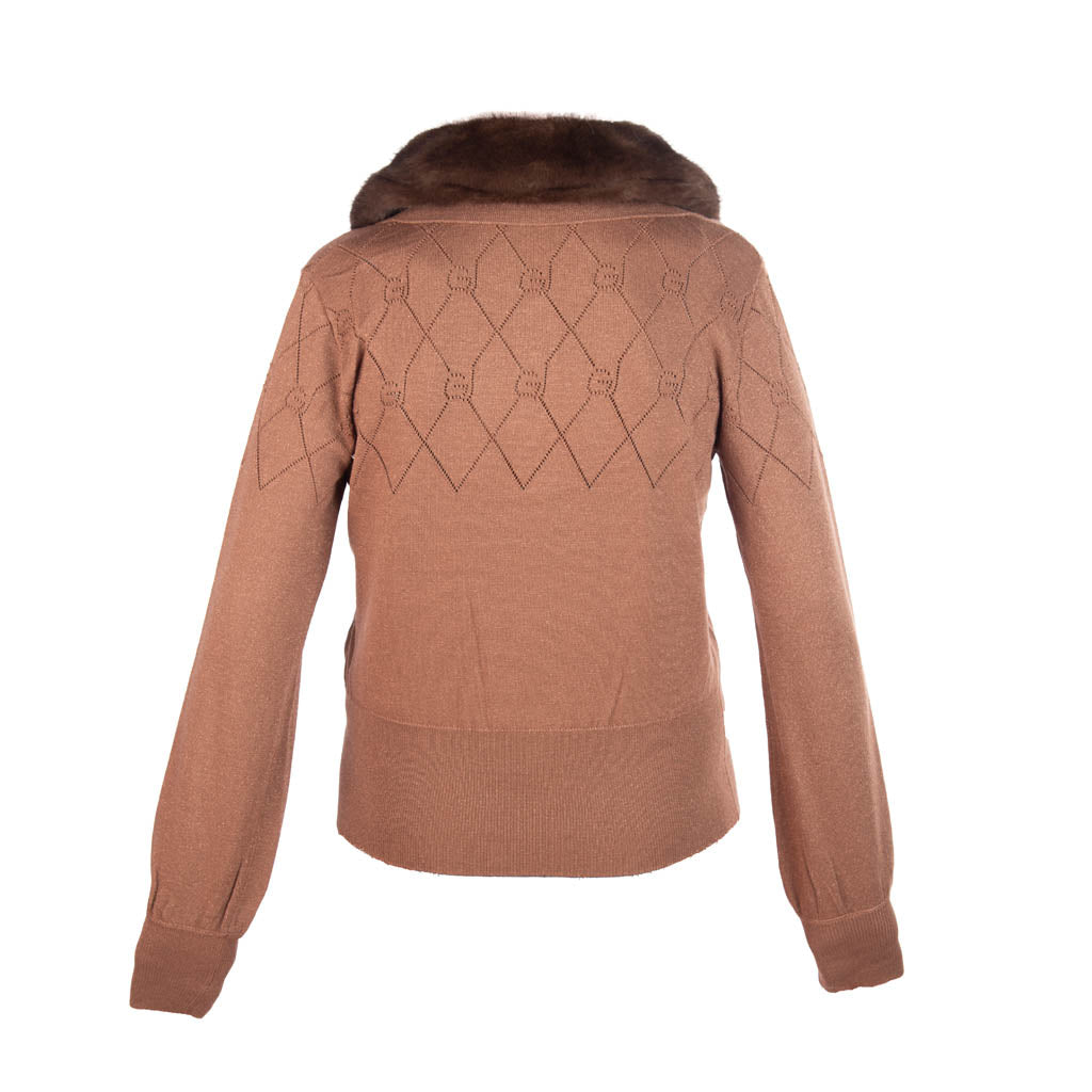 POLO DONNA GAUDì CON COLLETTO IN PELLICCIA SINTETICA - Colori disponibili: 2