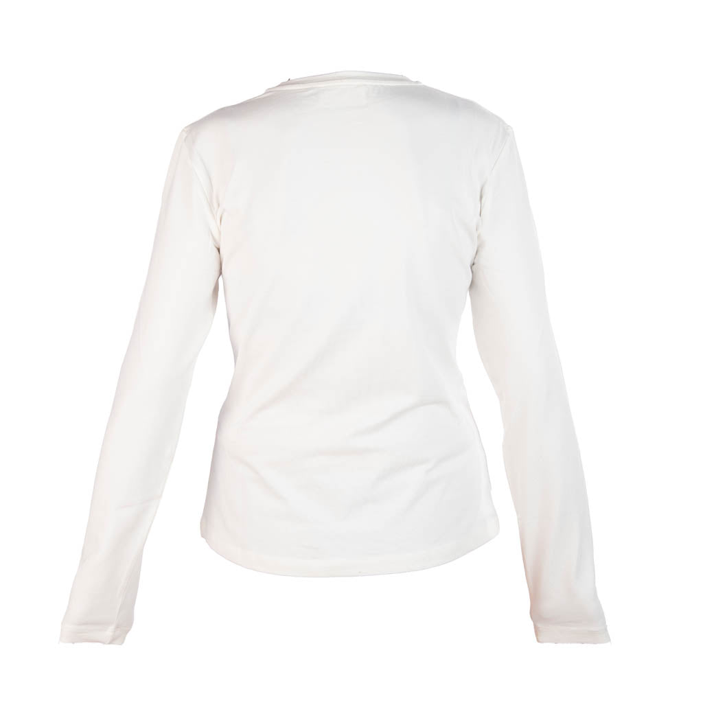 T-SHIRT DONNA GAUDì IN JERSEY CON STAMPA E STRASS - COL. BIANCO