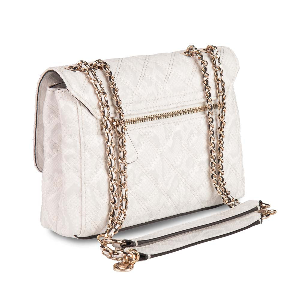 BORSA DONNA GUESS IN ECOPELLE MATELASSE' - COL. BIANCO