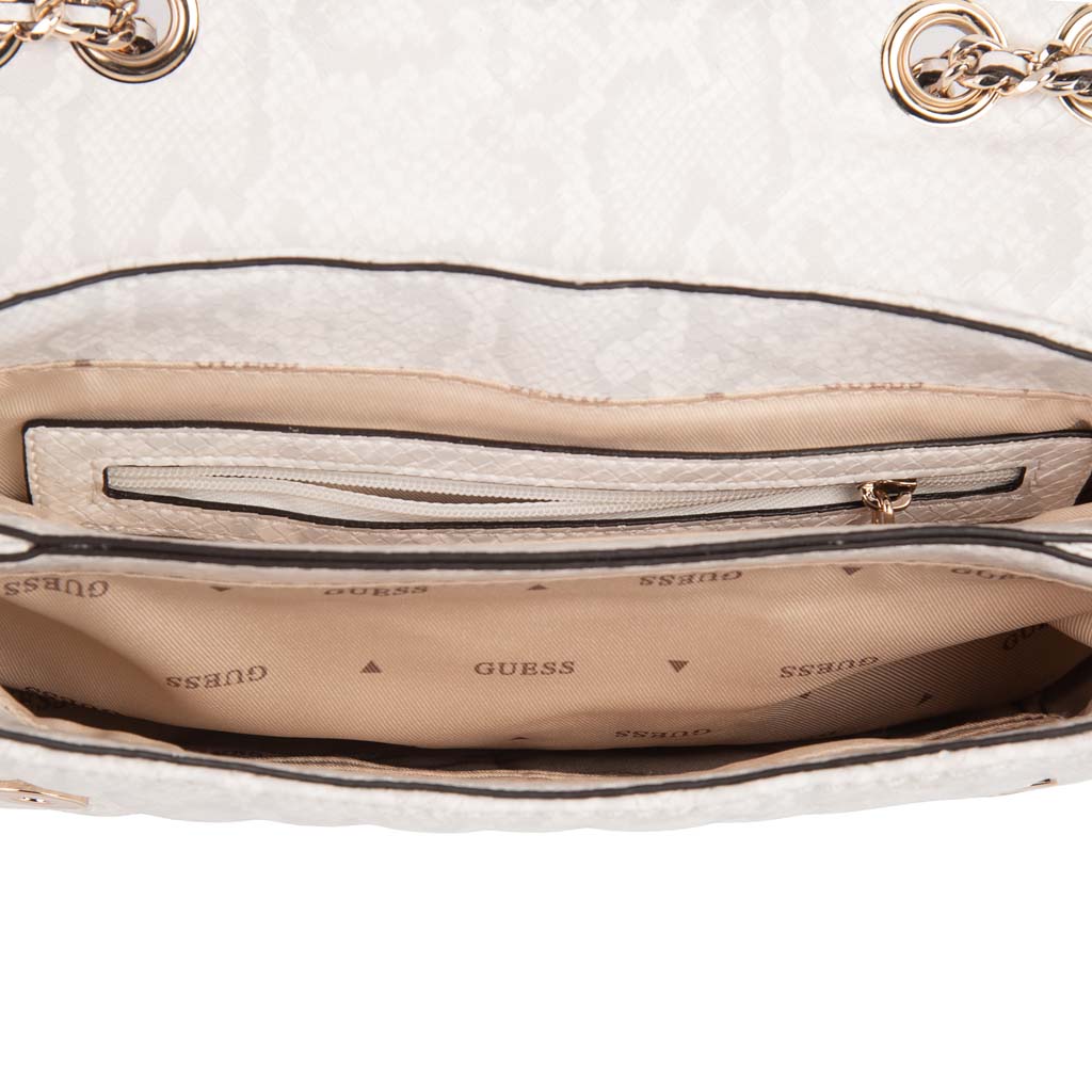 BORSA DONNA GUESS IN ECOPELLE MATELASSE' - COL. BIANCO
