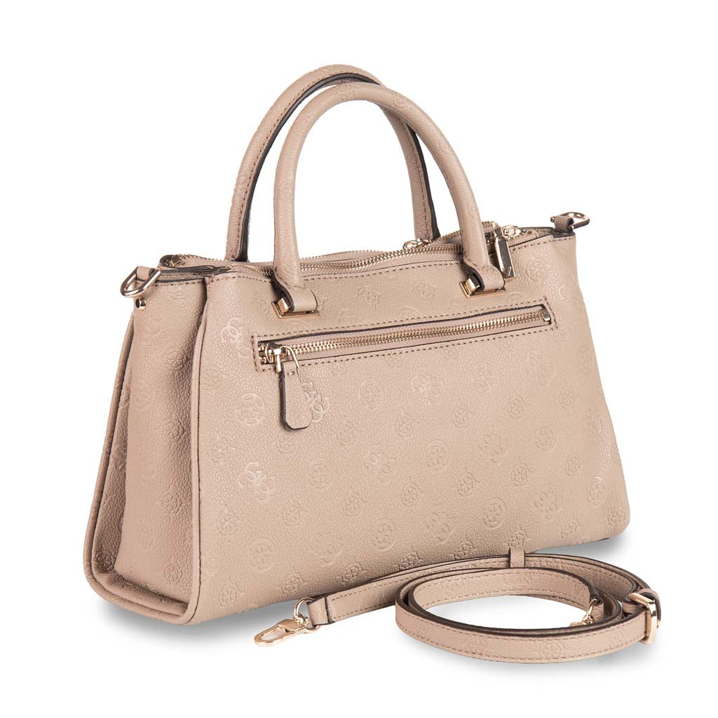 BORSA DONNA GUESS LOGO 4G PEONY CON CHARM - COL. TORTORA