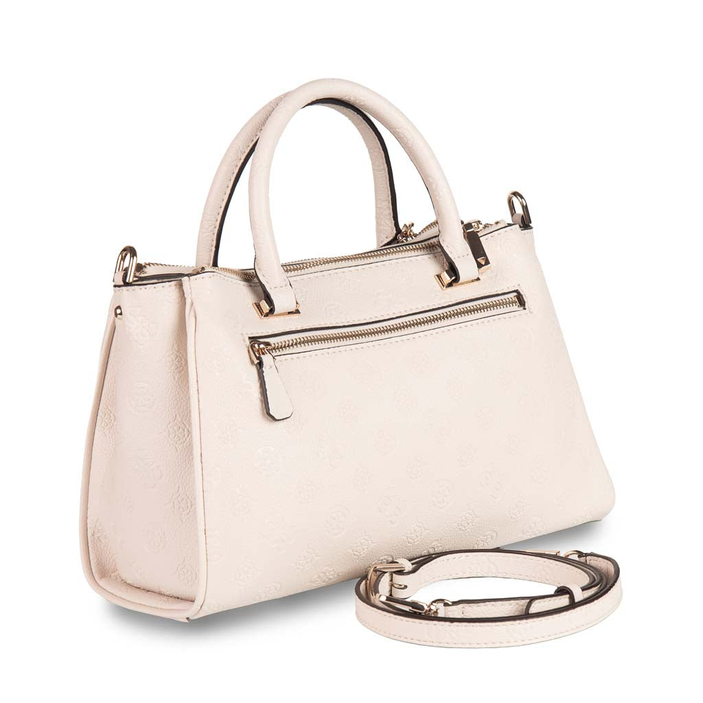 BORSA DONNA GUESS LOGO 4G PEONY CON CHARM - COL. AVORIO