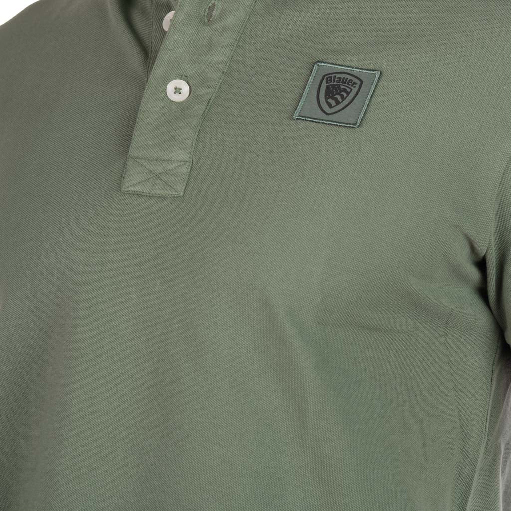 POLO UOMO BLAUER SLIM FIT CON PATCH LOGATA - Colori disponibili: 2