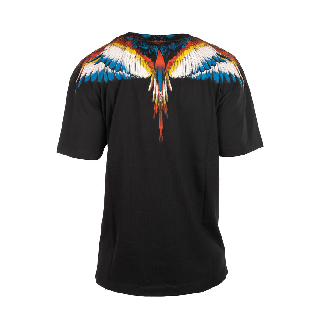 T-SHIRT UOMO MARCELO BURLON COUNTY OF MILAN CON STAMPA COLORATA - COL. NERO