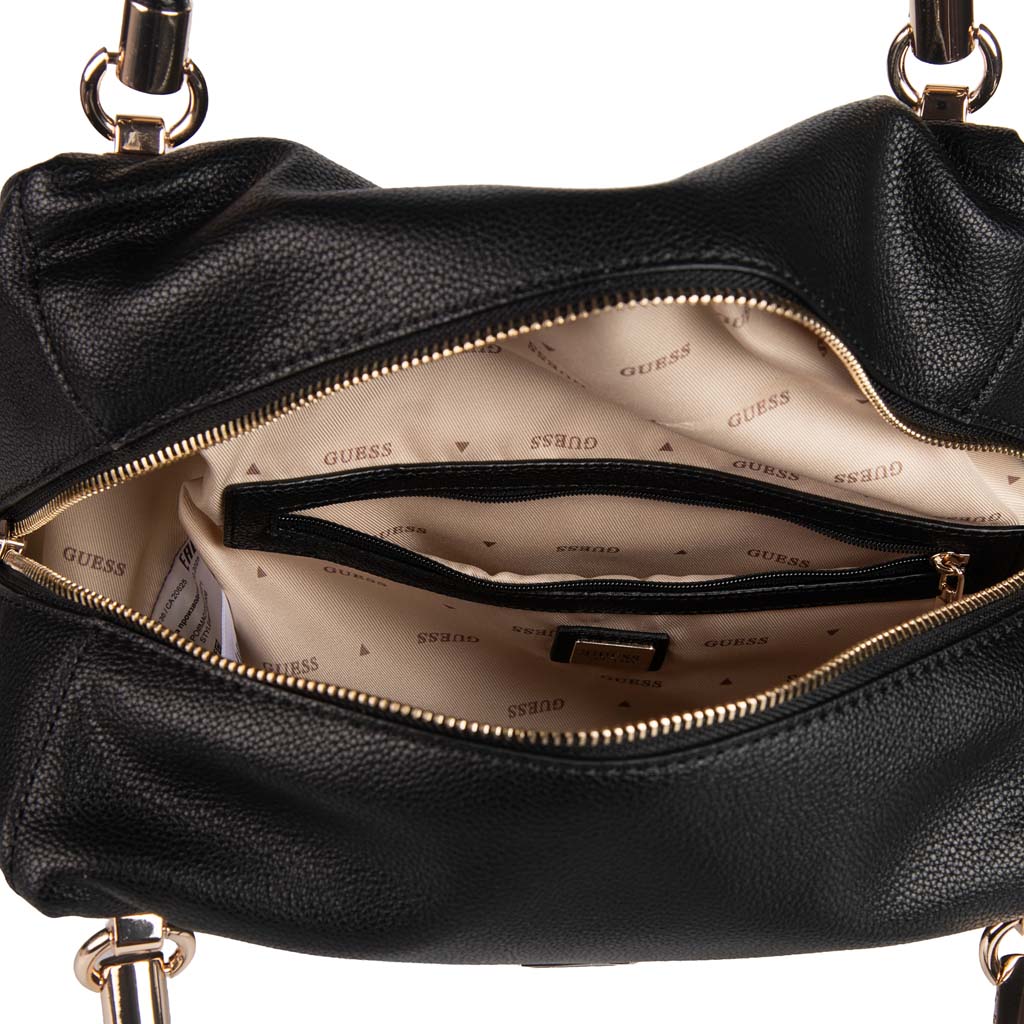 BORSA DONNA GUESS CON DOPPIO MANICO IN ECOPELLE - COL. NERO