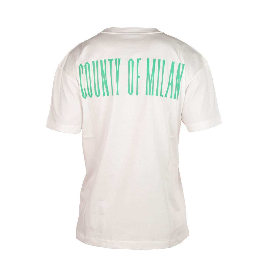 T-SHIRT UOMO MARCELO BURLON COUNTY OF MILAN CON STAMPA LUPO - COL. BIANCO