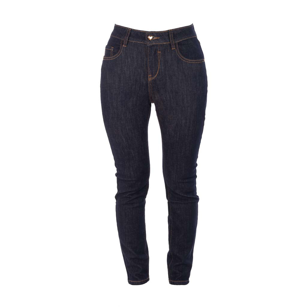 JEANS DONNA GAUDI' SKINNY FIT IN DENIM DI COTONE - COL. BLU DENIM