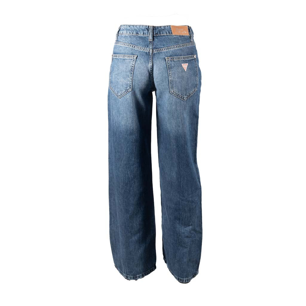 JEANS BAGGY DONNA GUESS A VITA BASSA - COL. BLU DENIM