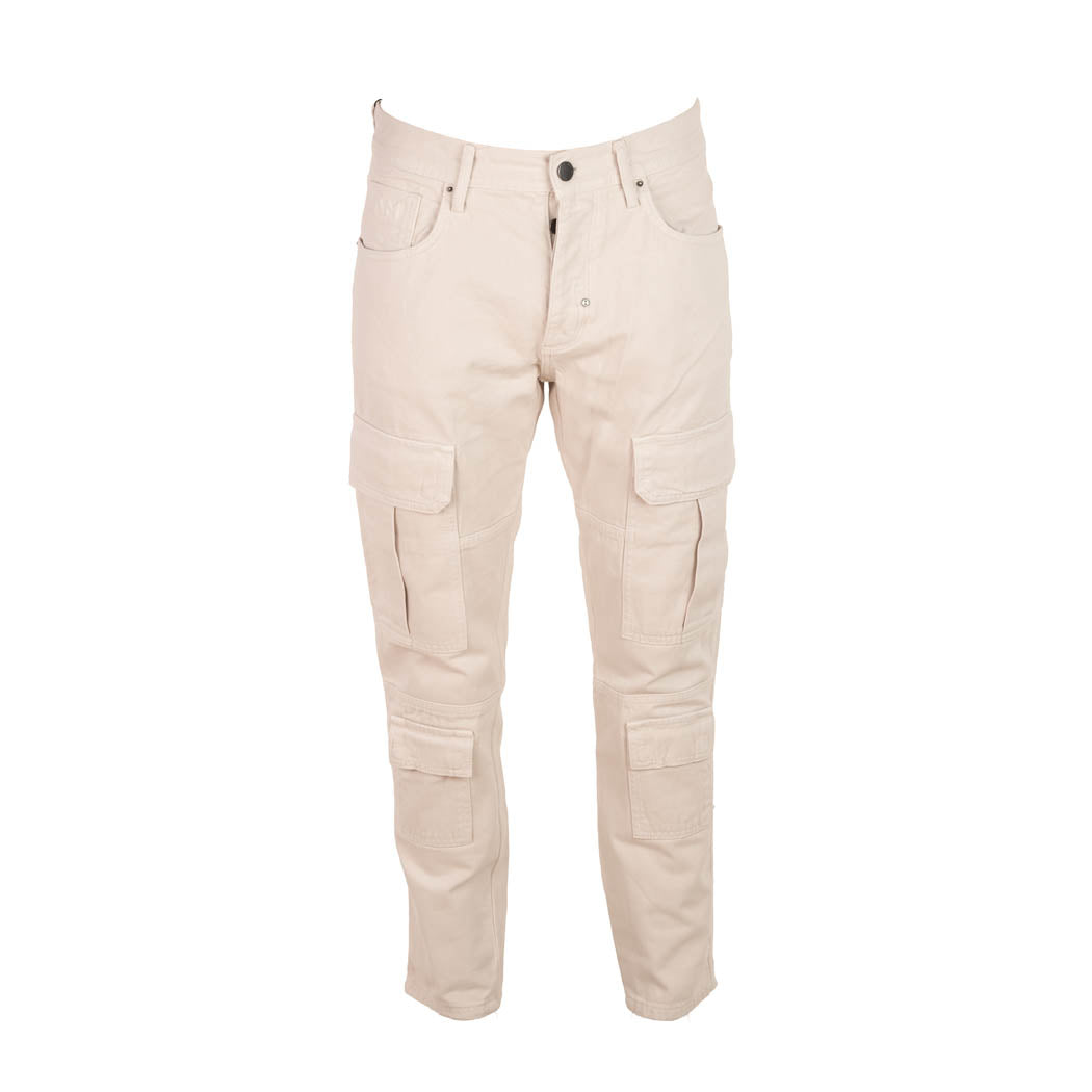 JEANS UOMO ANTONY MORATO MOD. "GARY" STILE CARGO - COL. GESSO