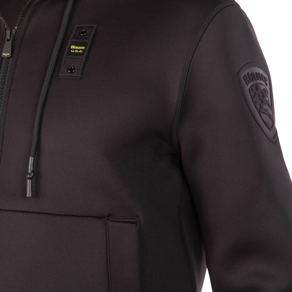 FELPA UOMO BLAUER CON CAPPUCCIO IN SCUBA MOD. "COLBY" - Colori disponibili: 2