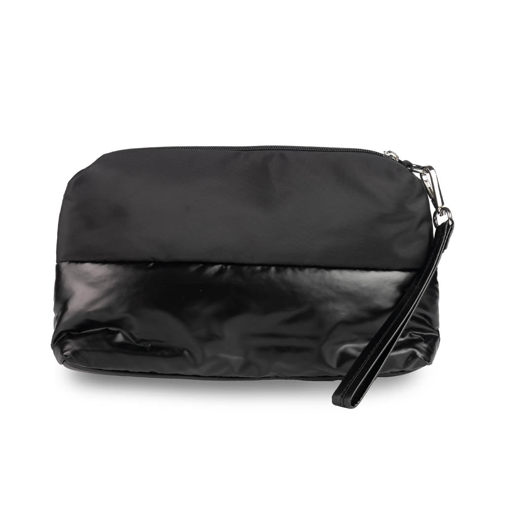 POCHETTE DONNA BLAUER IN ECOPELLE CON LOGO - COL. NERO