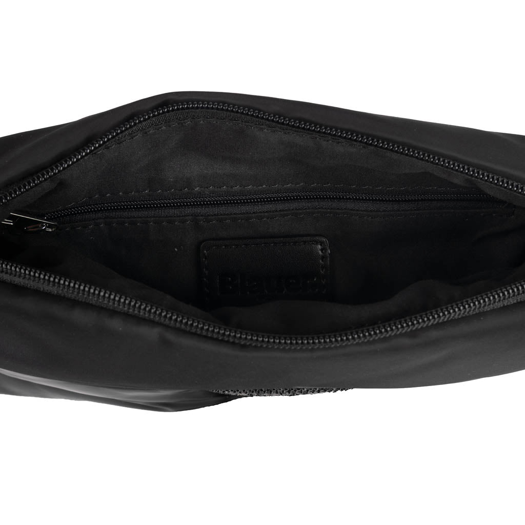 POCHETTE DONNA BLAUER IN ECOPELLE CON LOGO - COL. NERO