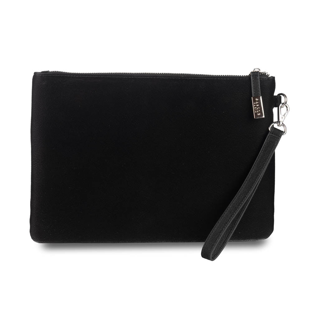 POCHETTE DONNA GAELLE CON LOGO METALLICO - COL. NERO