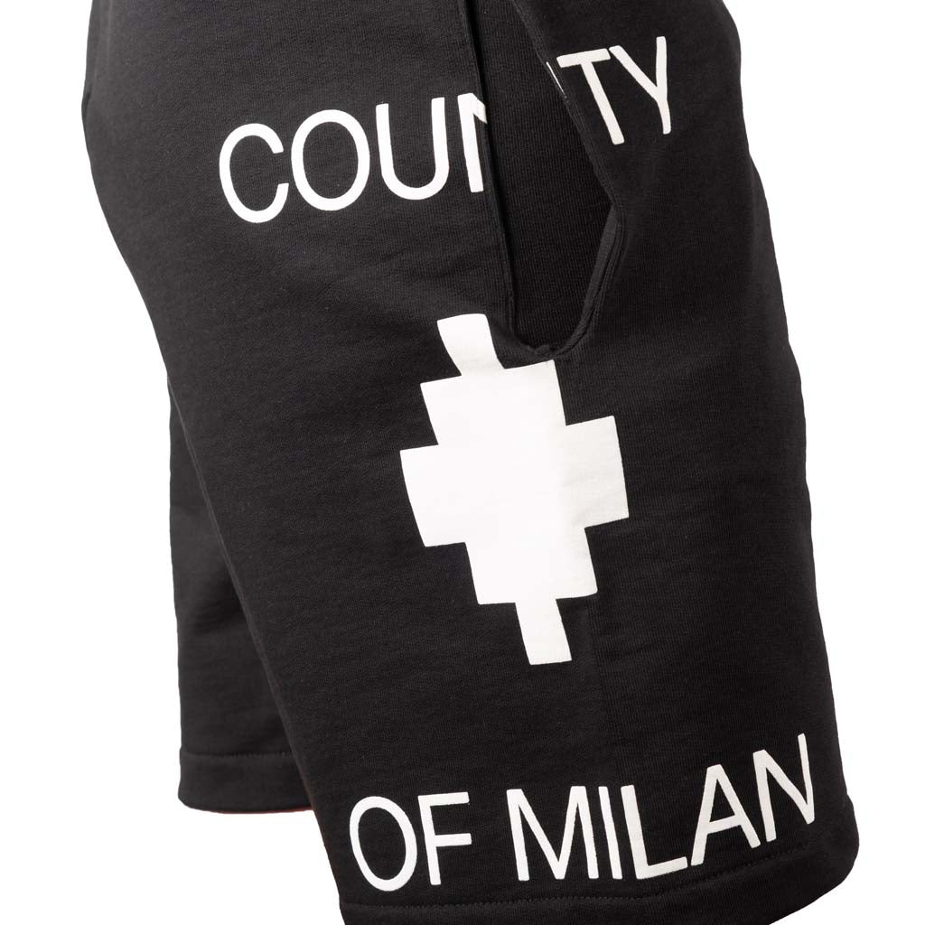 PANTALONCINI UOMO COUNTY OF MILAN CON LOGO - COL. NERO