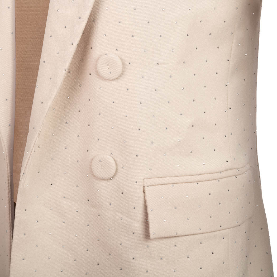 GIACCA DONNA ARTIGLI CON STRASS - COL. AVORIO