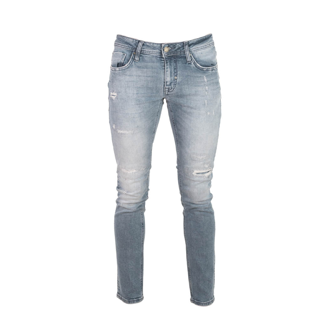 JEANS UOMO ANTONY MORATO TAPERED FIT MOD. "OZZY" CON STRAPPI - COL. BLU DENIM