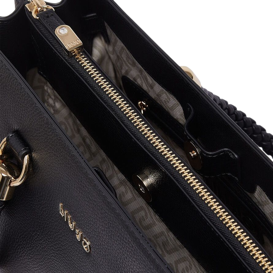 BORSA LIU JO SATCHEL MEDIA CON CHARMS COL.NERO