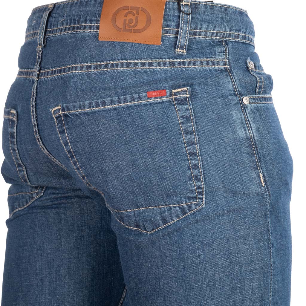 JEANS UOMO LIU JO SLIM FIT IN DENIM DI COTONE - COL. BLU DENIM