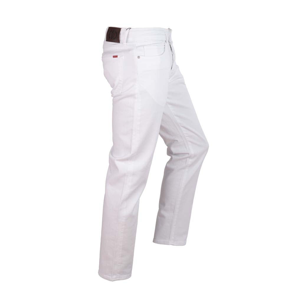 PANTALONE UOMO LIU JO STRAIGHT FIT IN COTONE - COL. BIANCO