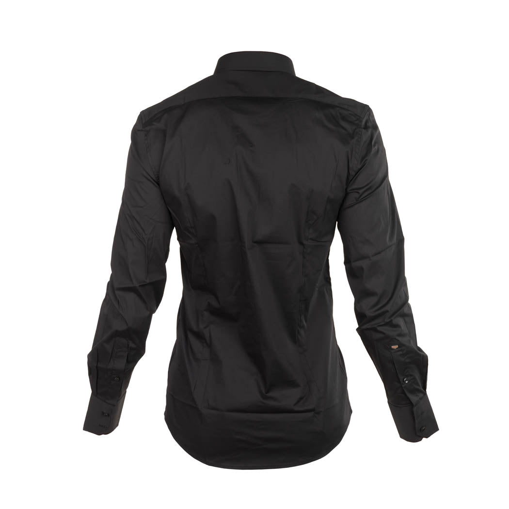 CAMICIA UOMO ANTONY MORATO SUPER SLIM FIT MOD. "MILANO" IN POPELINE - COL. NERO