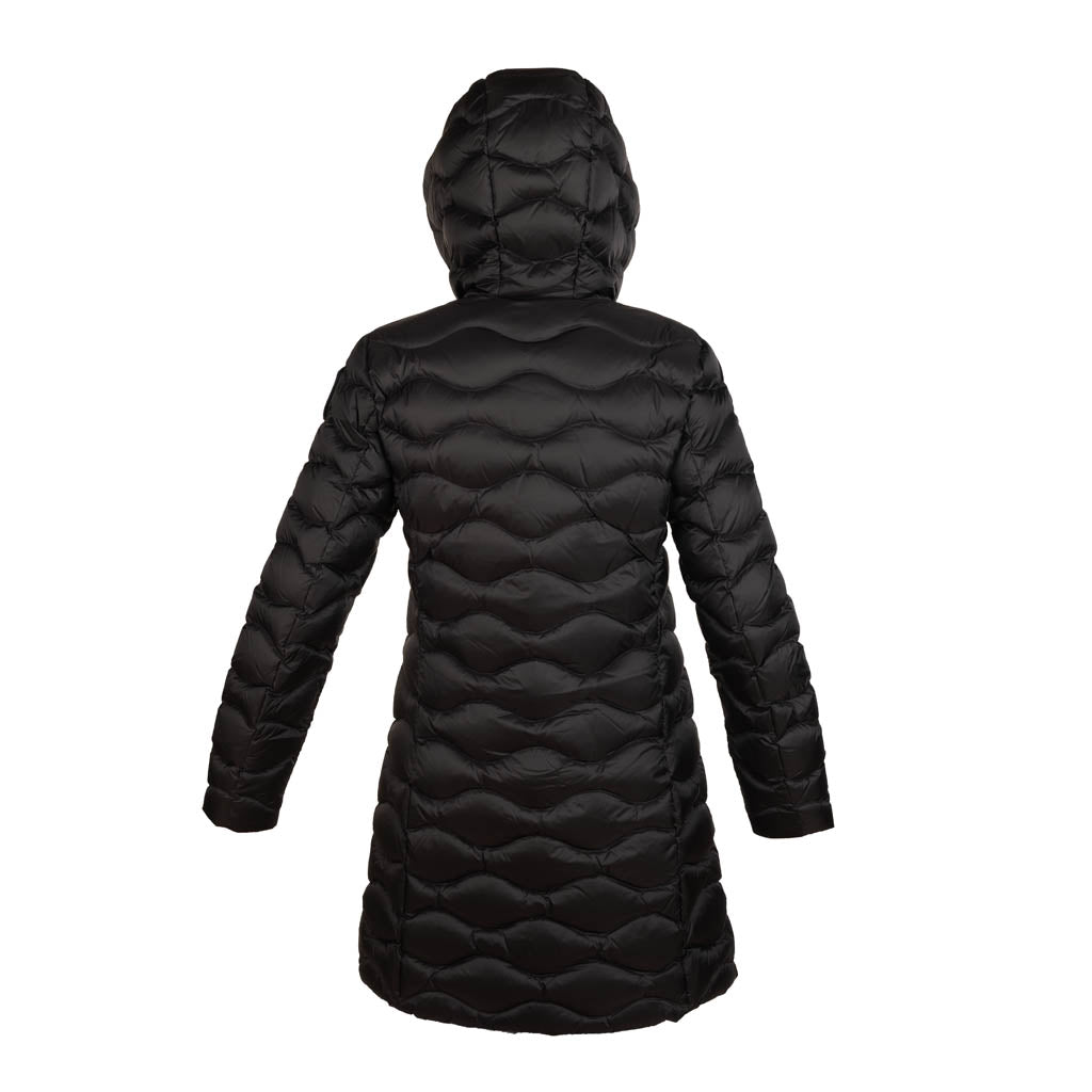 PIUMINO LUNGO DONNA BLAUER A ONDE MOD. "LYNE" - COL. NERO / INT. BEIGE