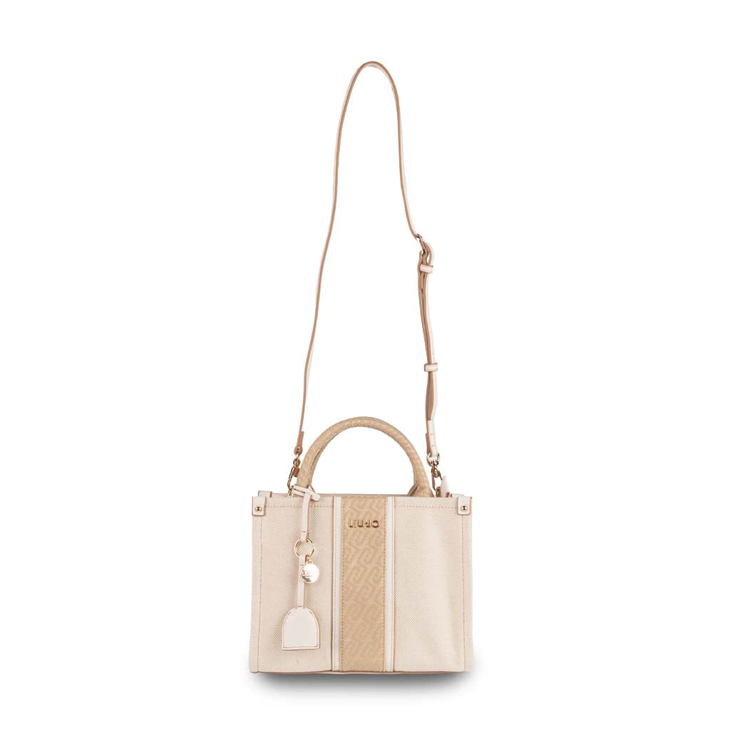 BORSA PICCOLA DONNA LIU JO CON INSERTO JACQUARD - COL. BEIGE